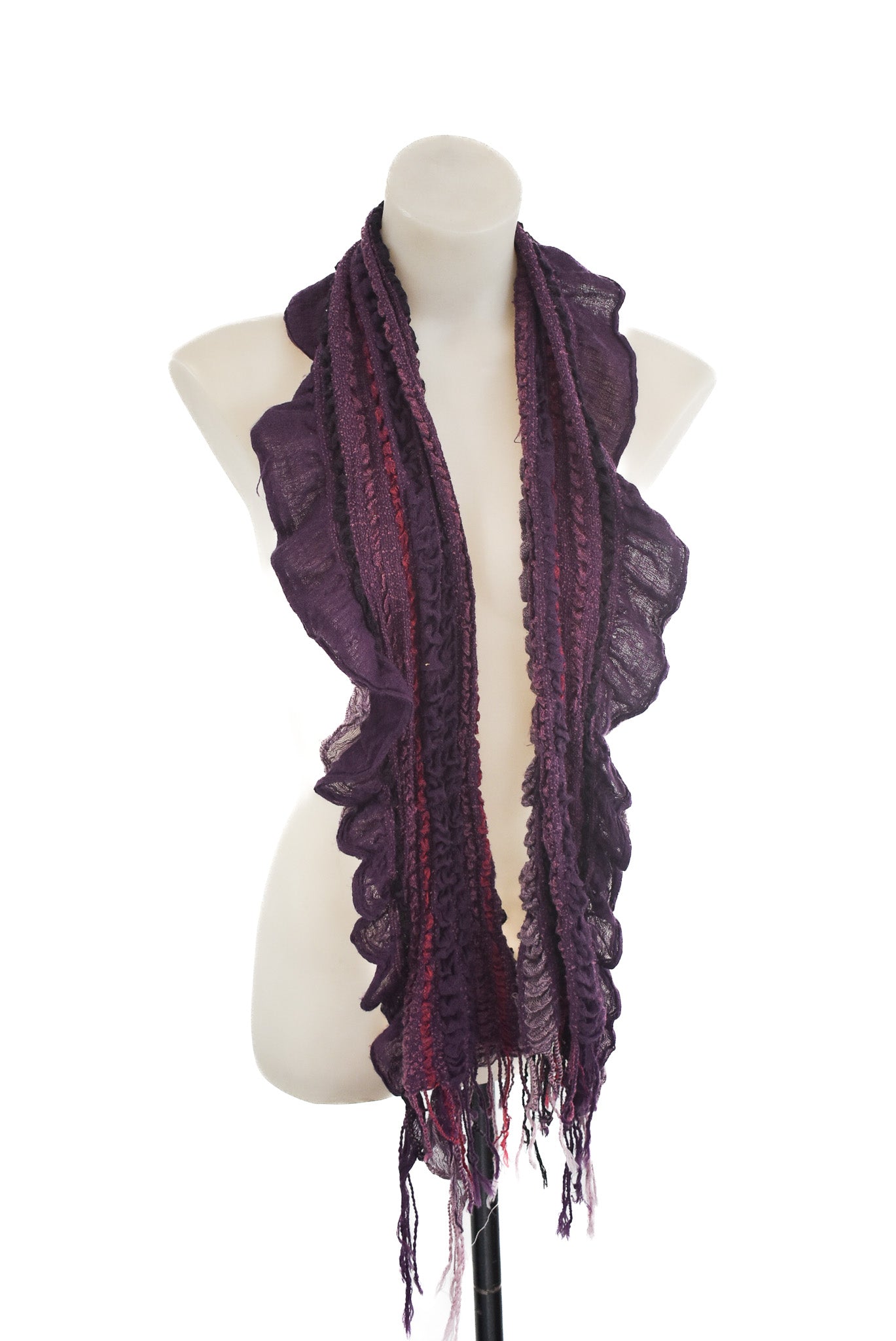 Funky purple scarf