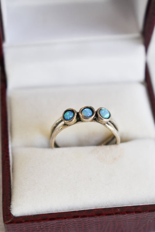 925 Silver & opal ring