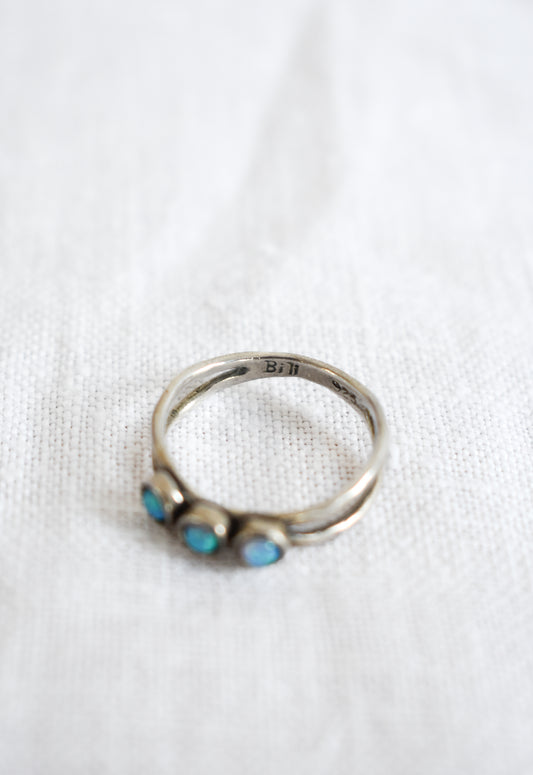 925 Silver & opal ring