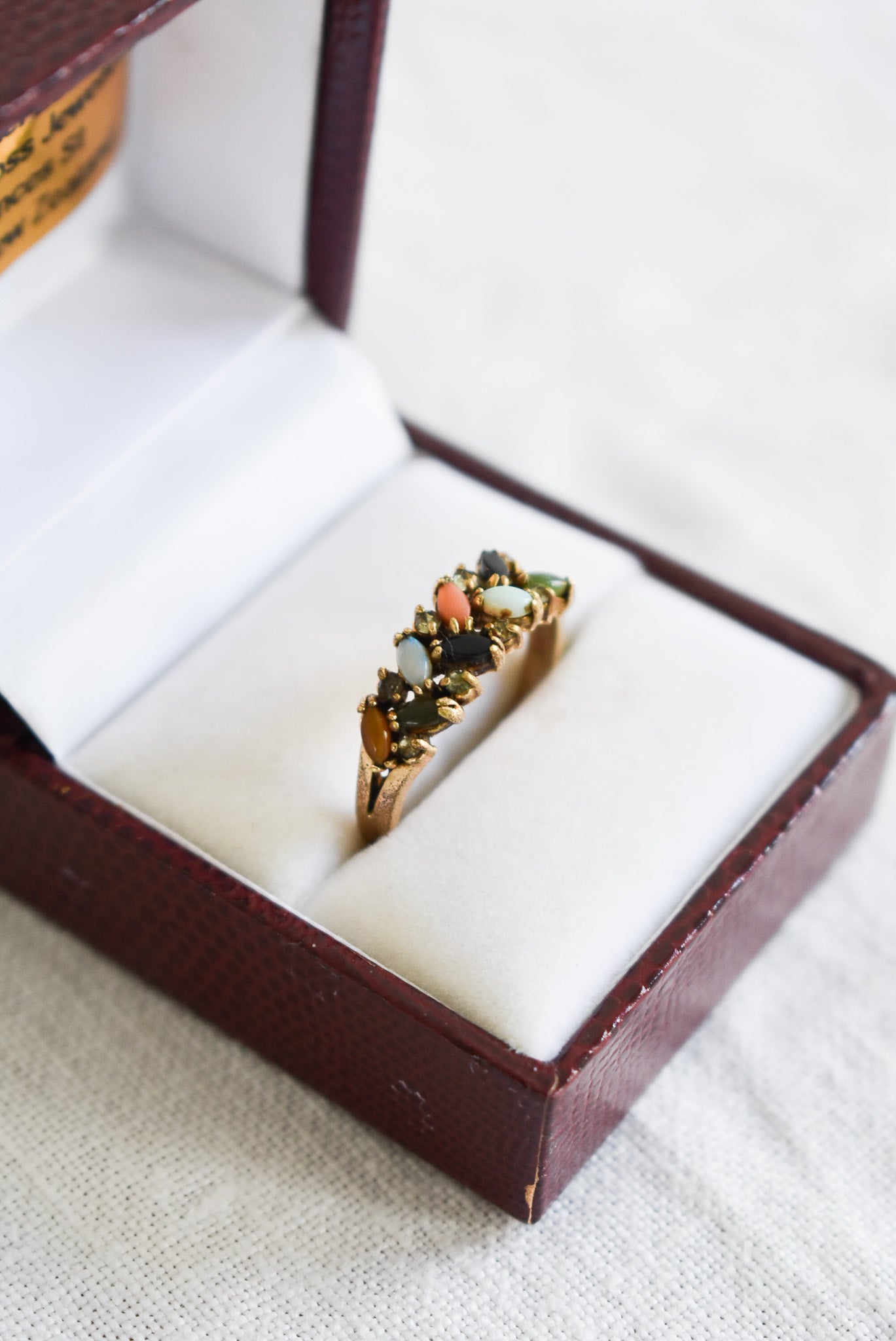 Beautiful semi-precious stone costume ring