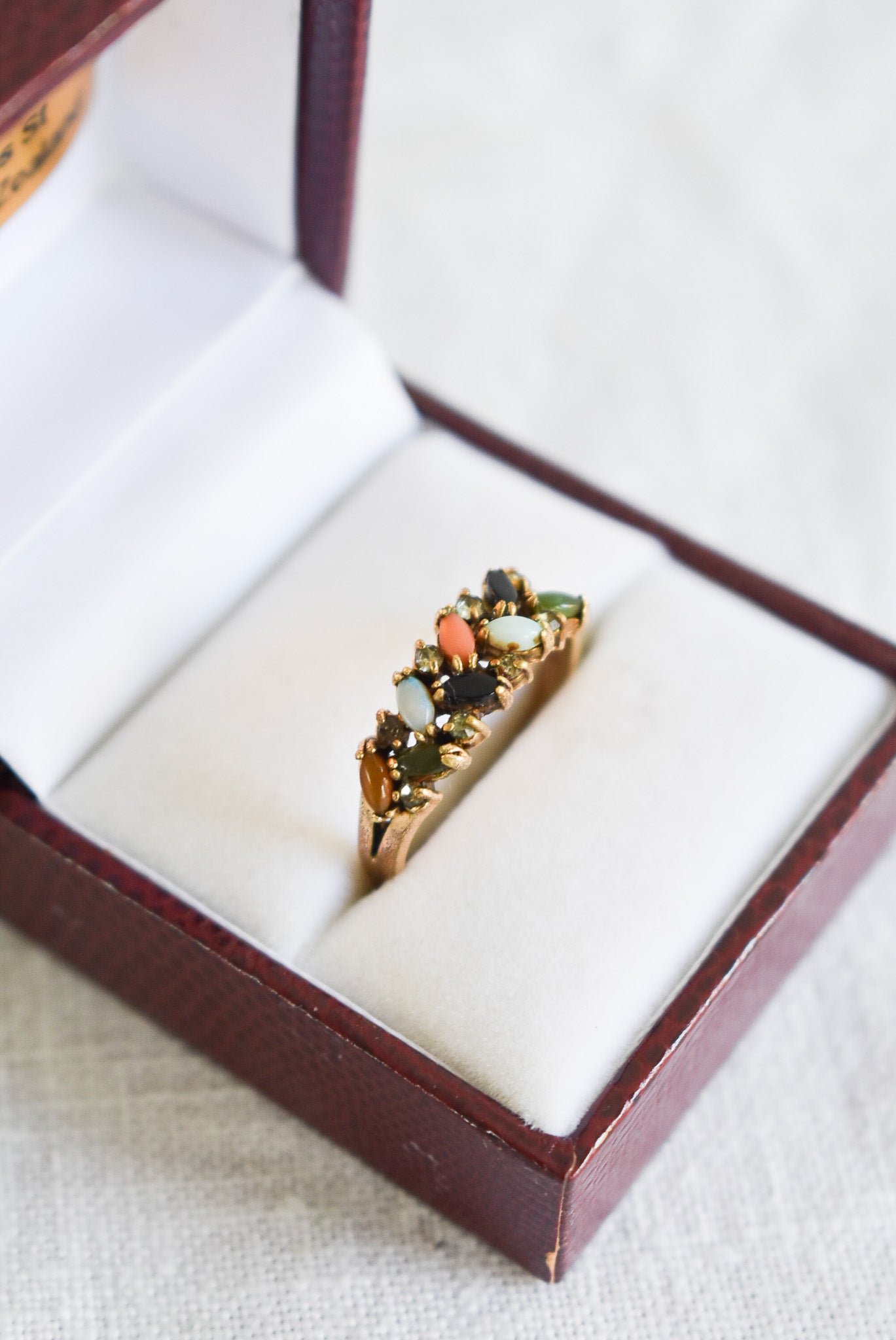 Beautiful semi-precious stone costume ring