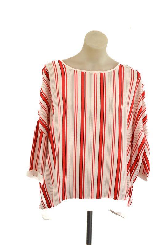 KAREN BY SIMONSEN flowy striped blouse, 36