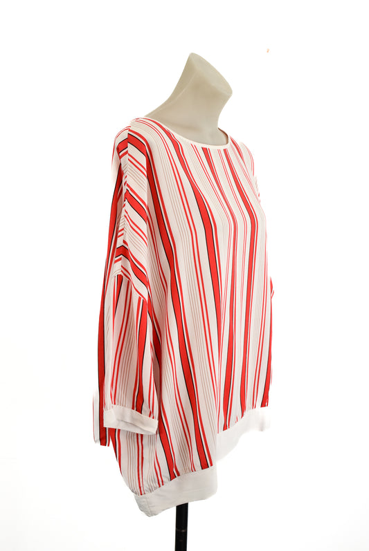 KAREN BY SIMONSEN flowy striped blouse, 36