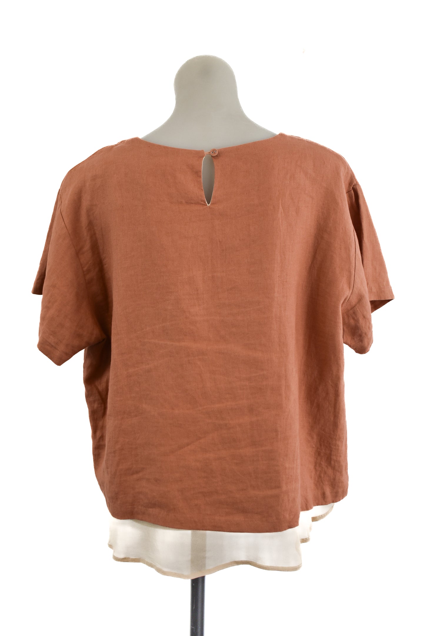 Two by Two linen top, M