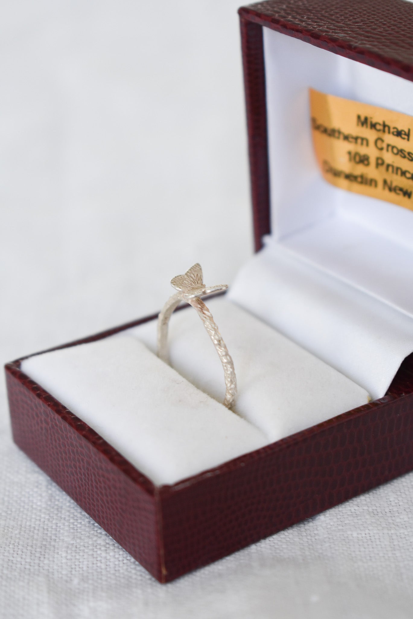 925 Silver butterfly ring