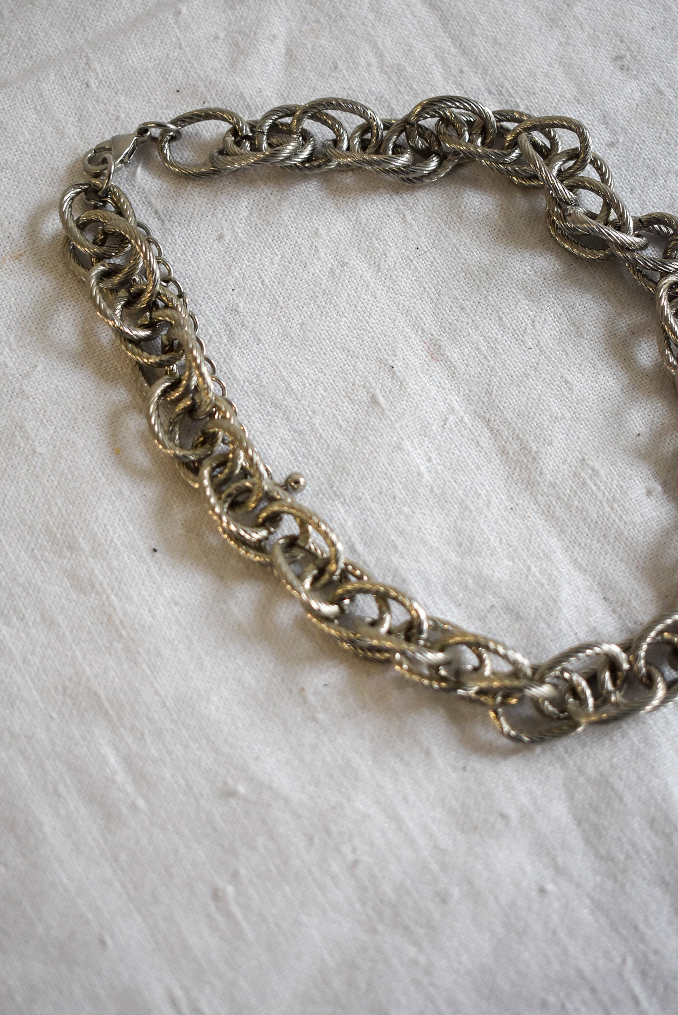 Braided chunky chain necklace
