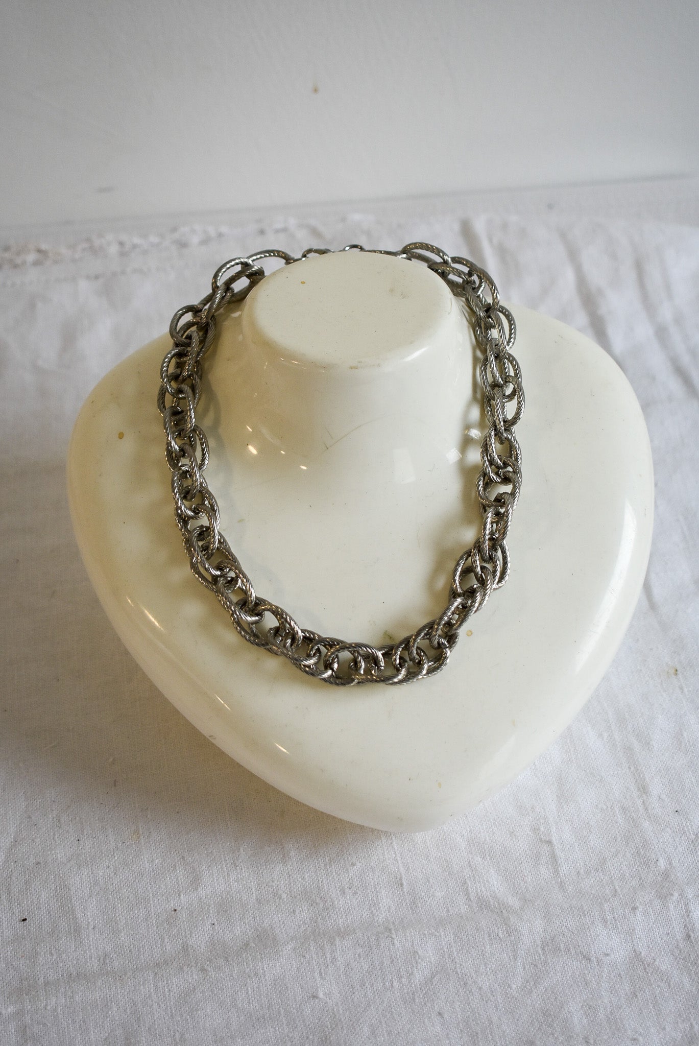 Braided chunky chain necklace