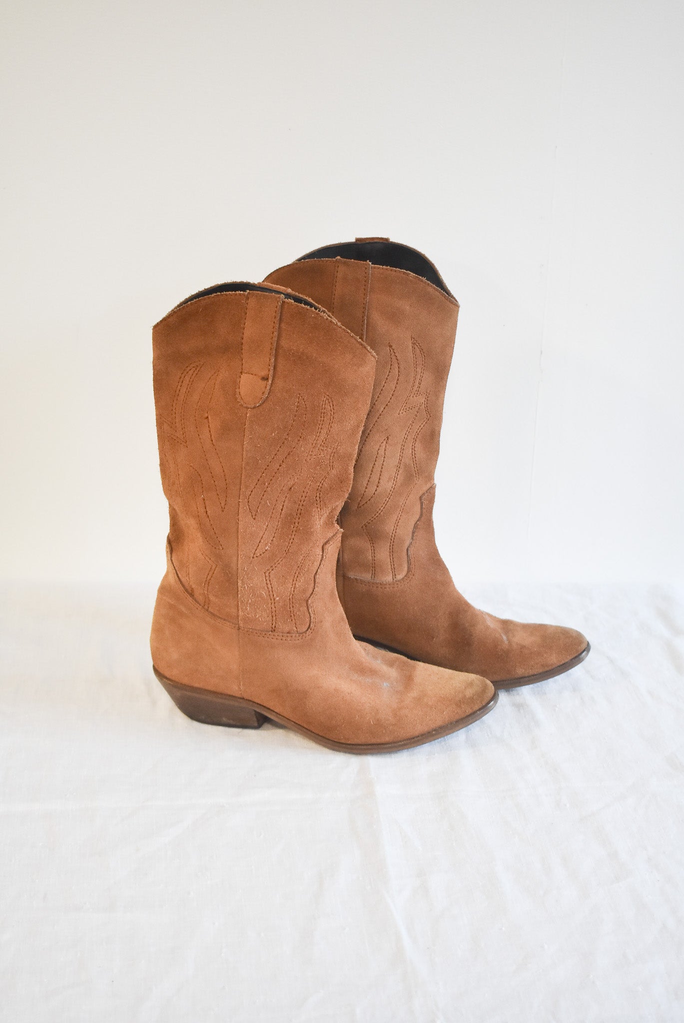 Vintage Barratts suede cowboy boots 5