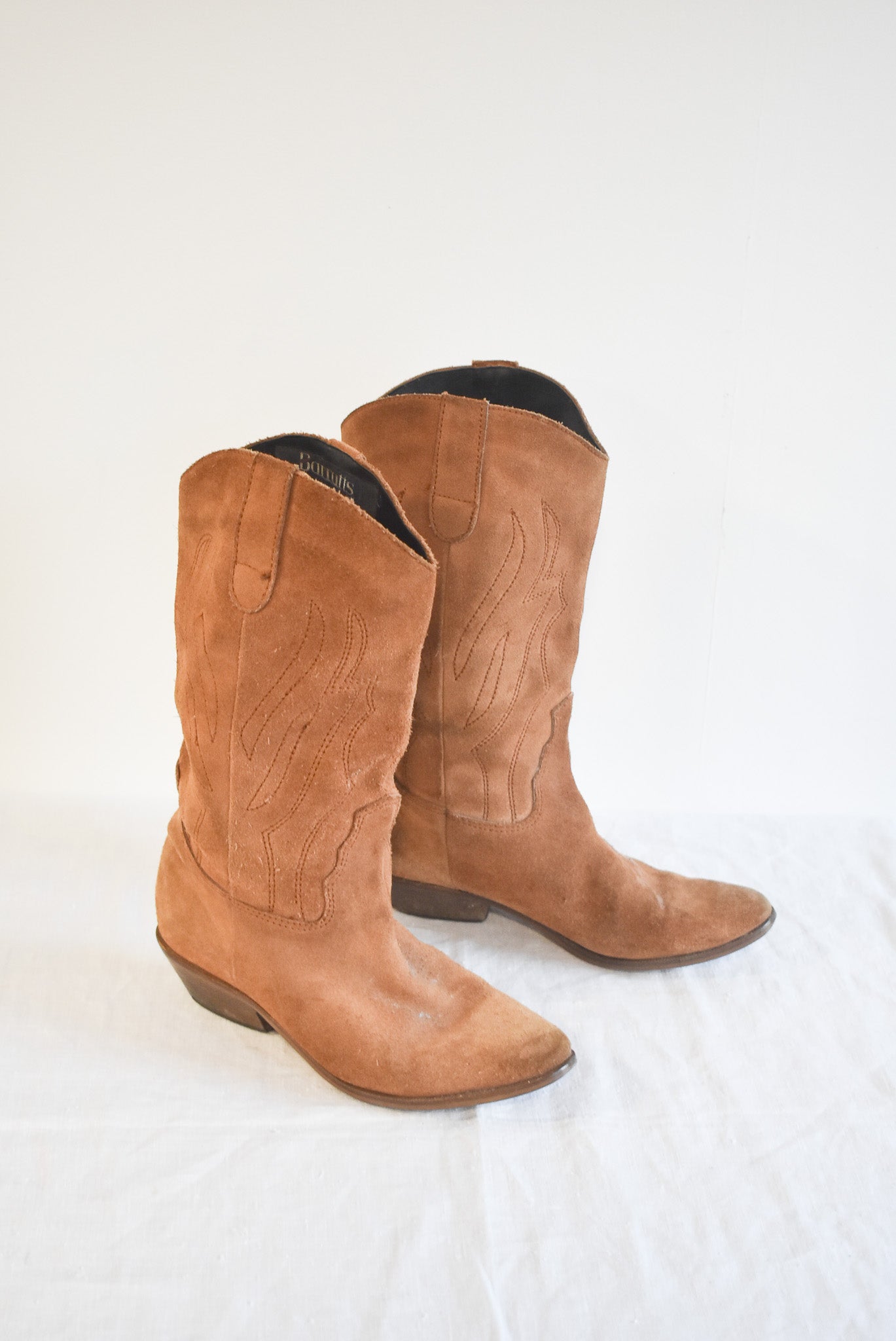 Vintage Barratts suede cowboy boots, 5