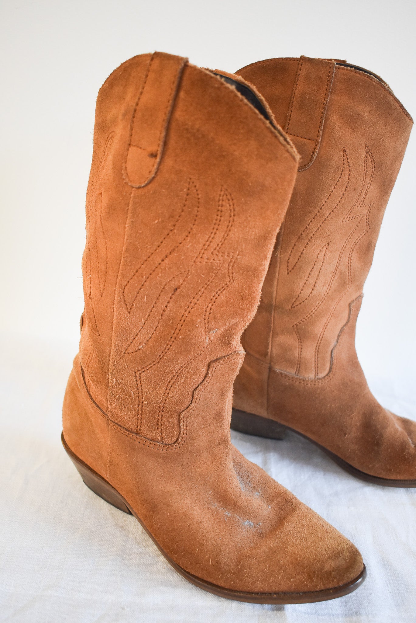 Vintage Barratts suede cowboy boots, 5