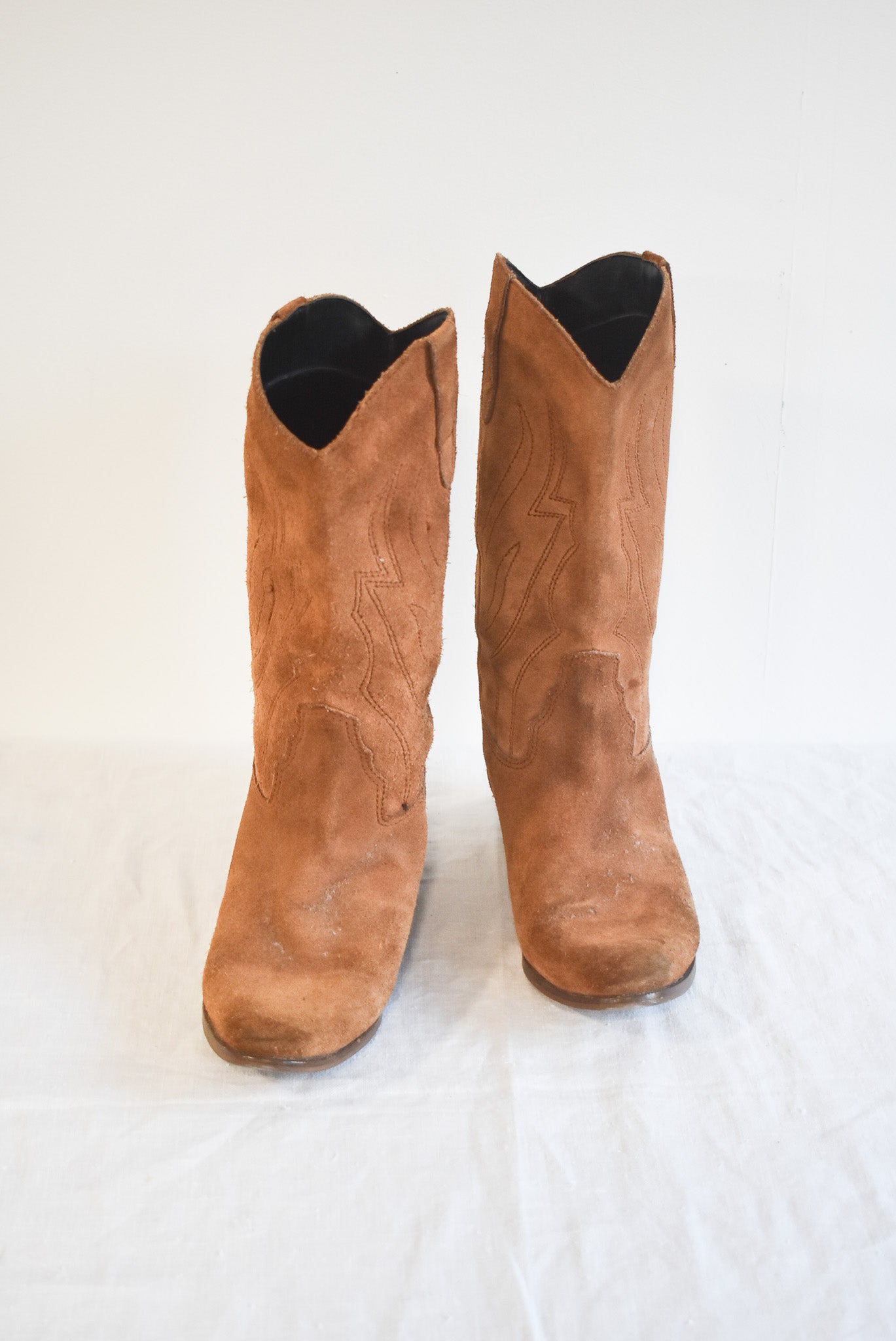 Vintage Barratts suede cowboy boots, 5