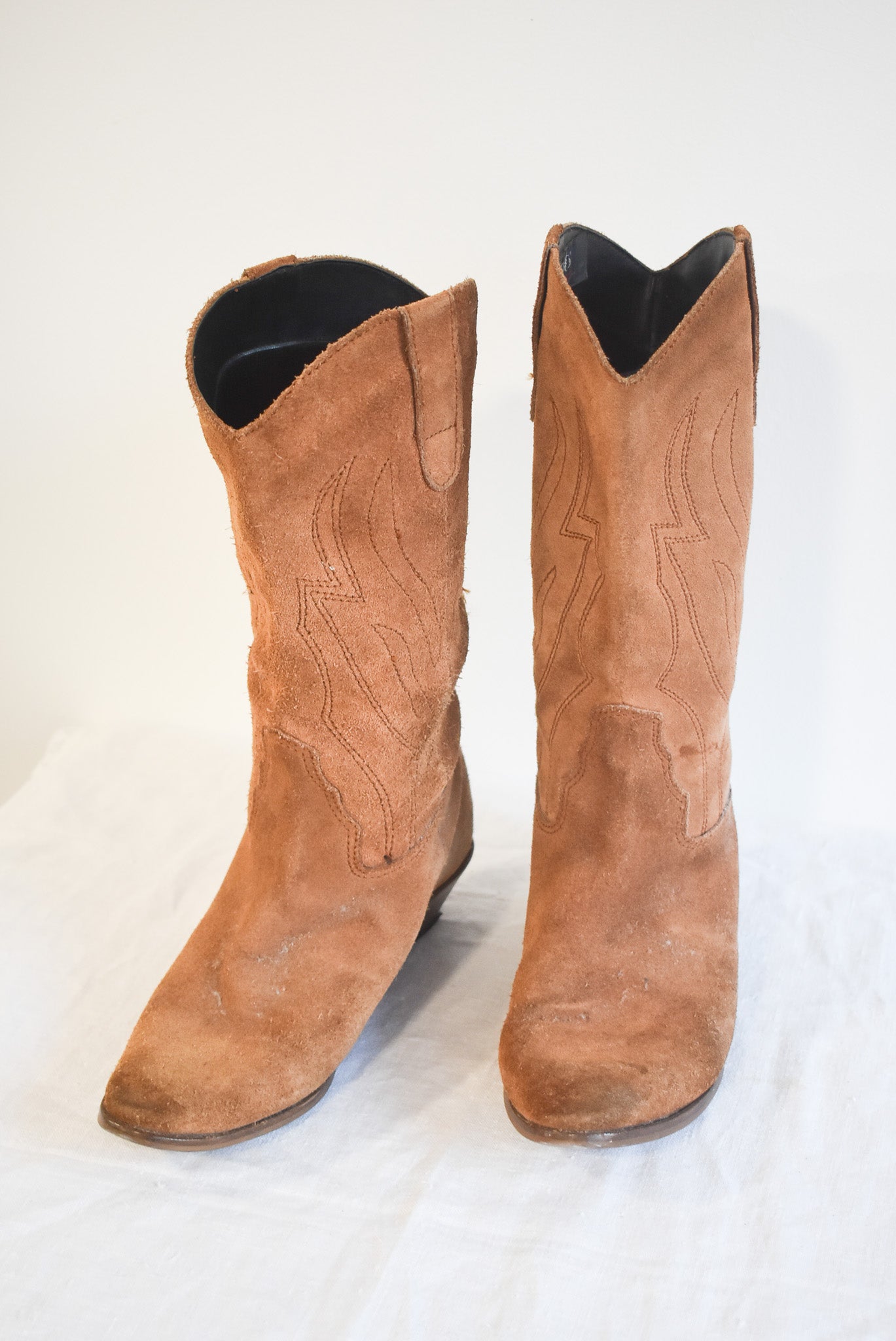 Vintage Barratts suede cowboy boots, 5