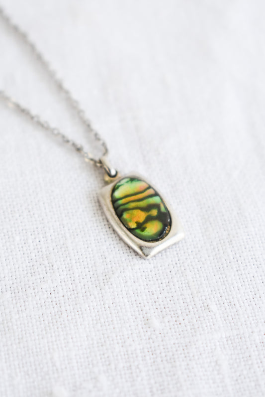 Resin set Paua necklace