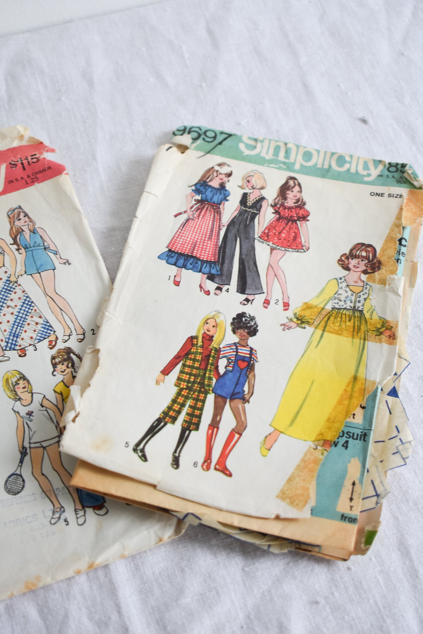 Vintage 1970's Barbie sewing patterns, 2 packs