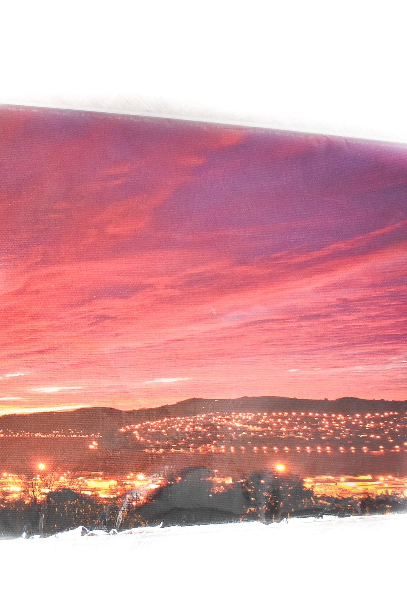 Stunning Dunedin sunset photo on canvas, brand new still in packaging