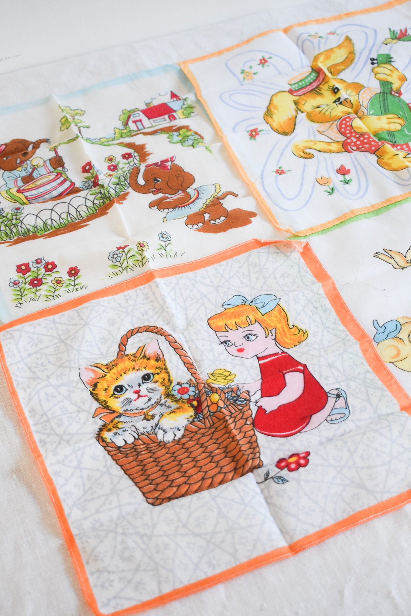 Vintage Kids Hankies (set 2)