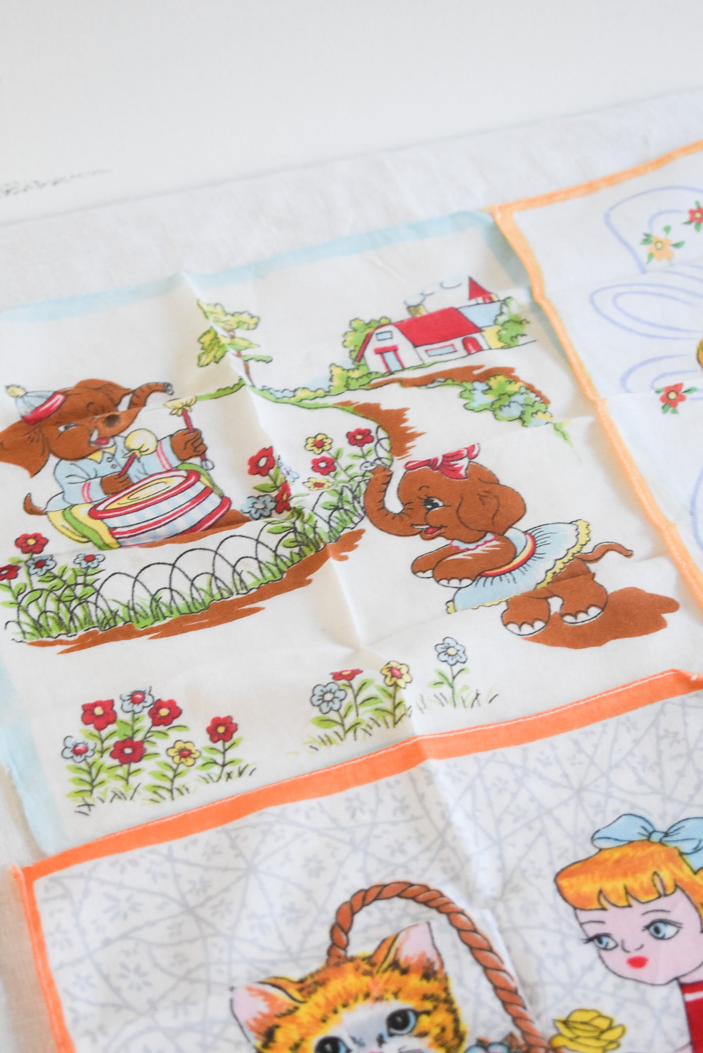 Vintage Kids Hankies (set 2)