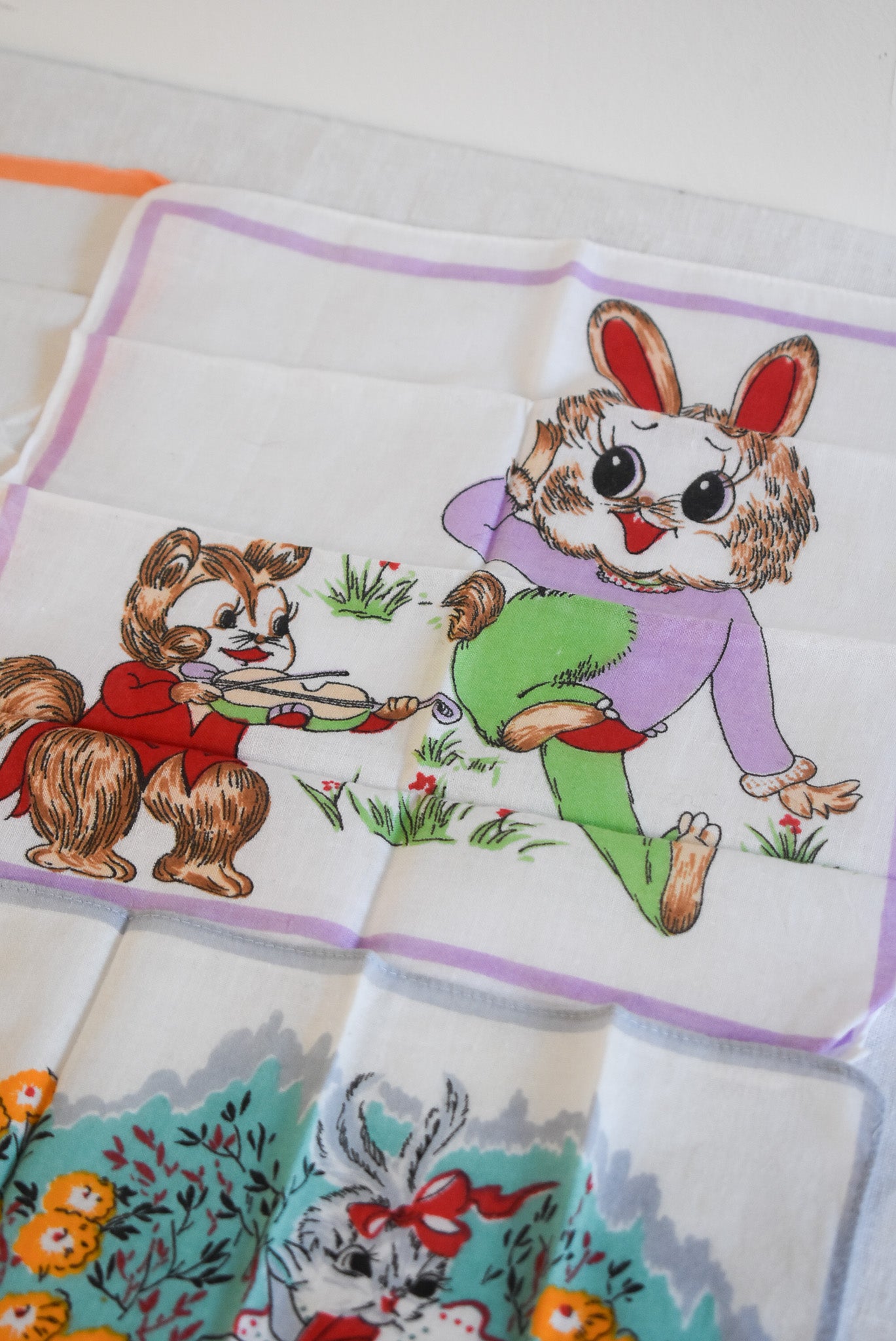 Vintage Kids Hankies (set 4)