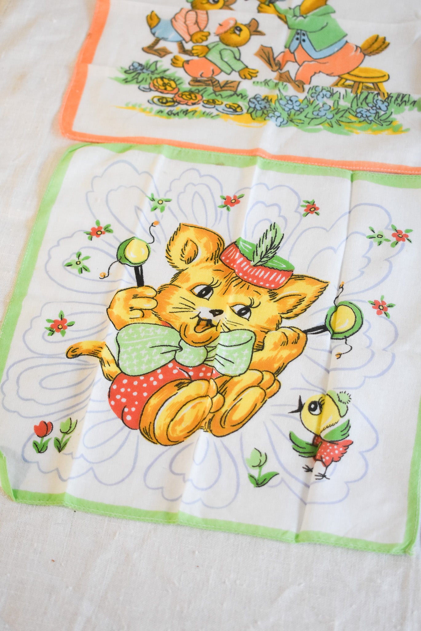 Vintage Kids Hankies (set 4)