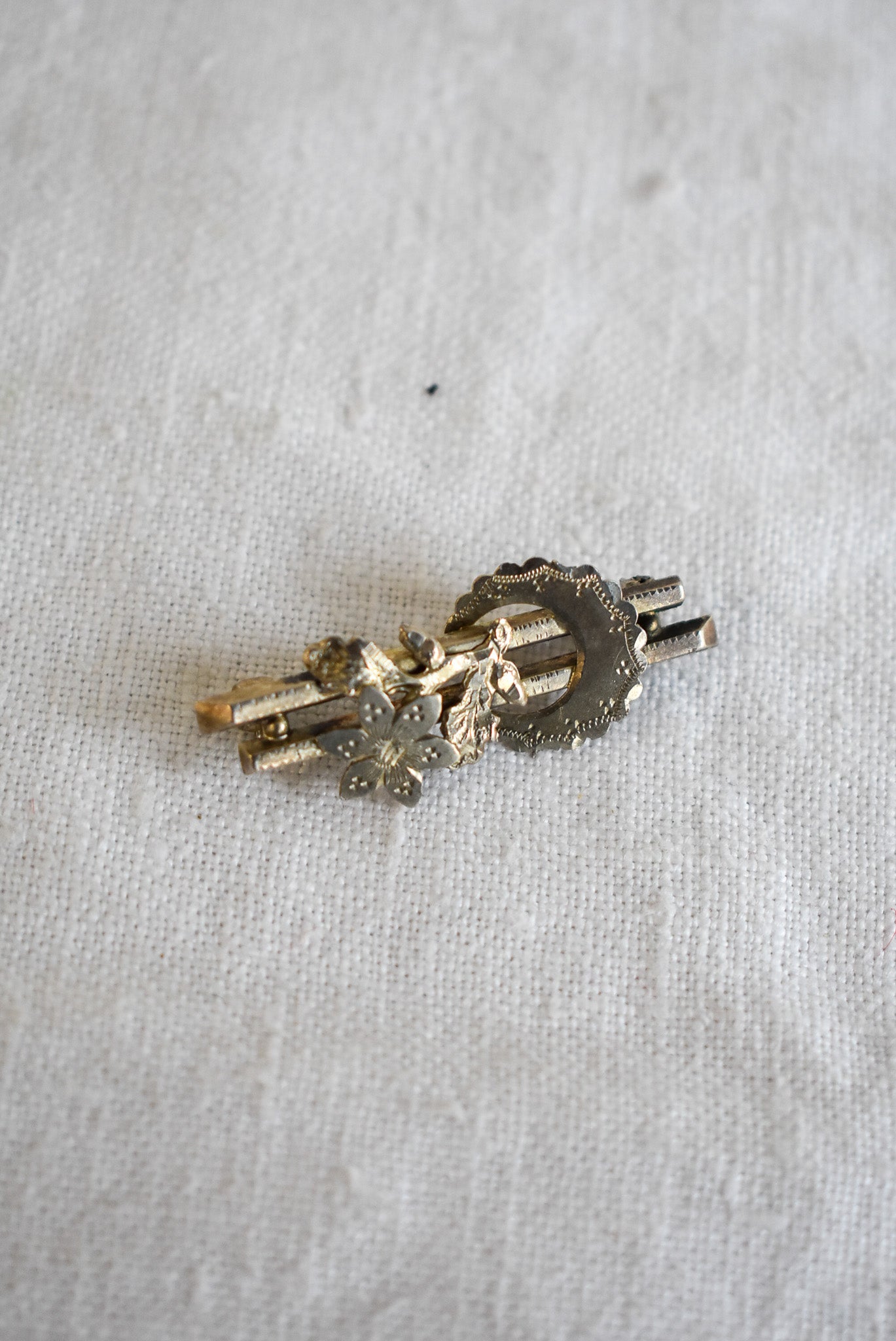 Antique silver pin