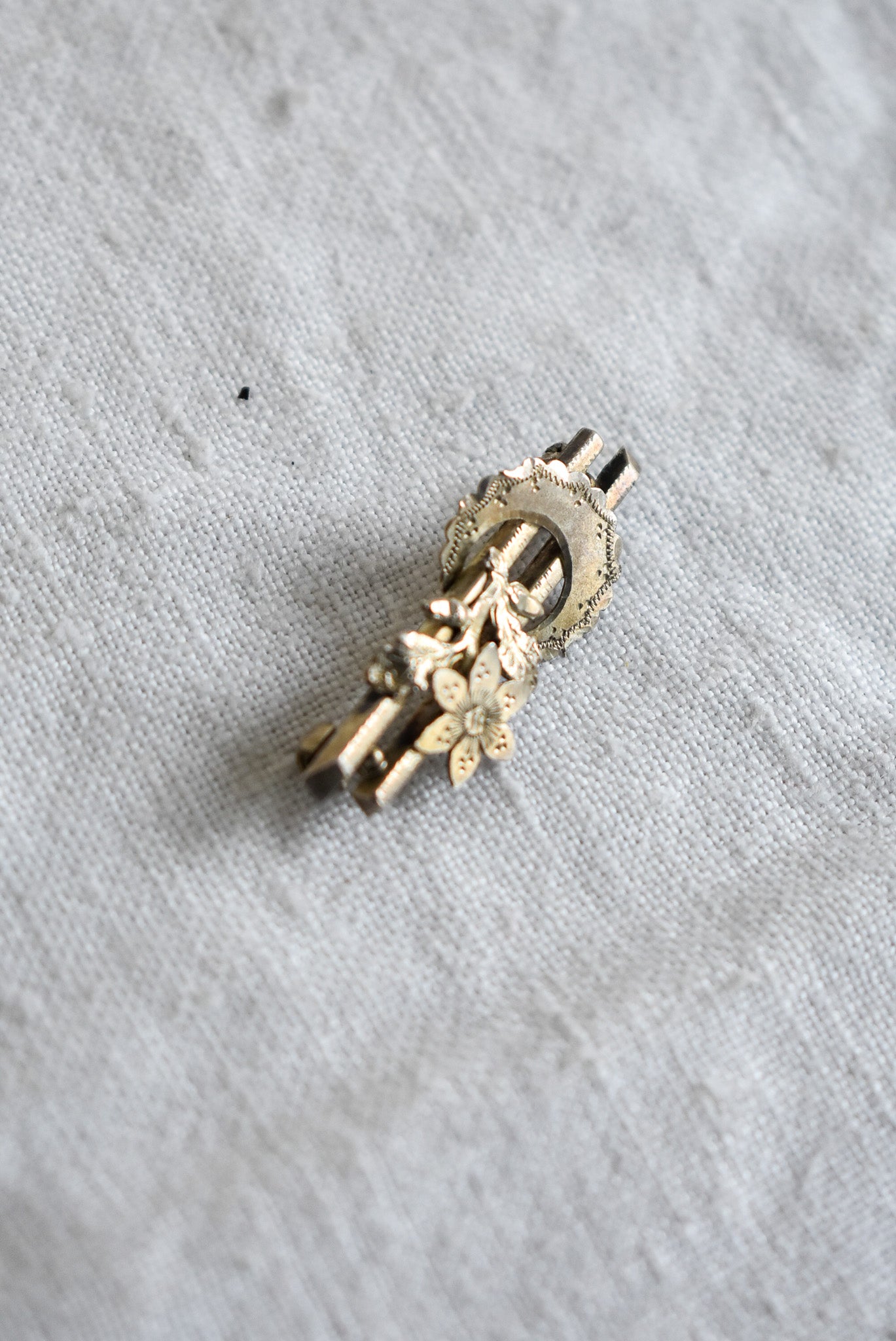 Antique silver pin