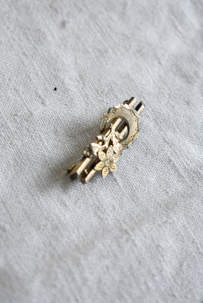Antique silver pin