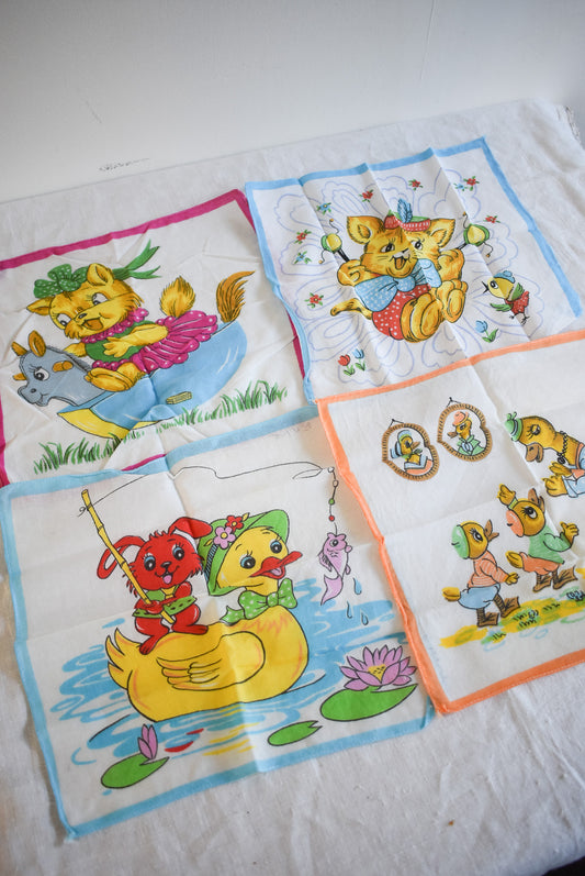 Vintage Kids Hankies (set 1)