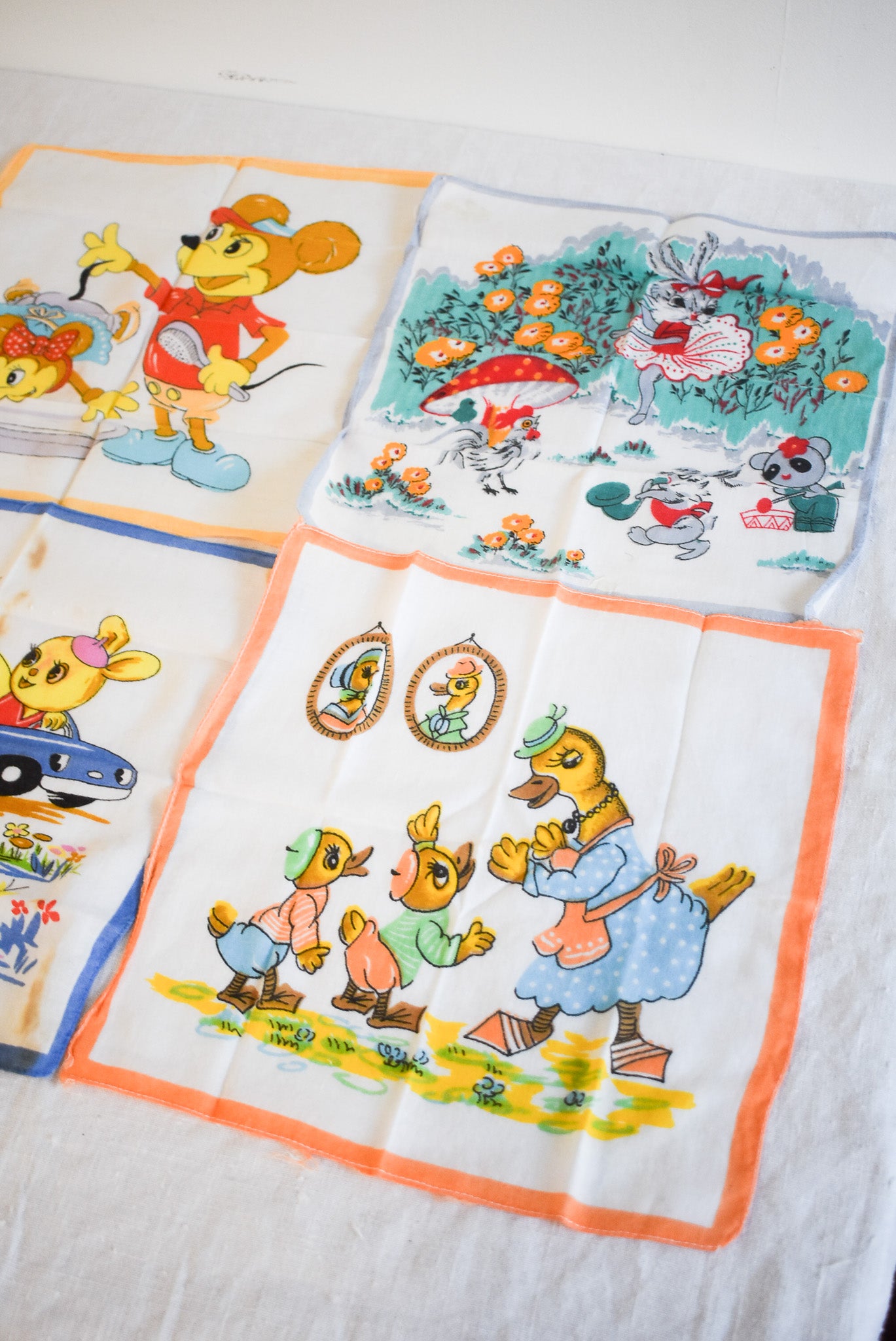 Vintage Kids Hankies (set 3)