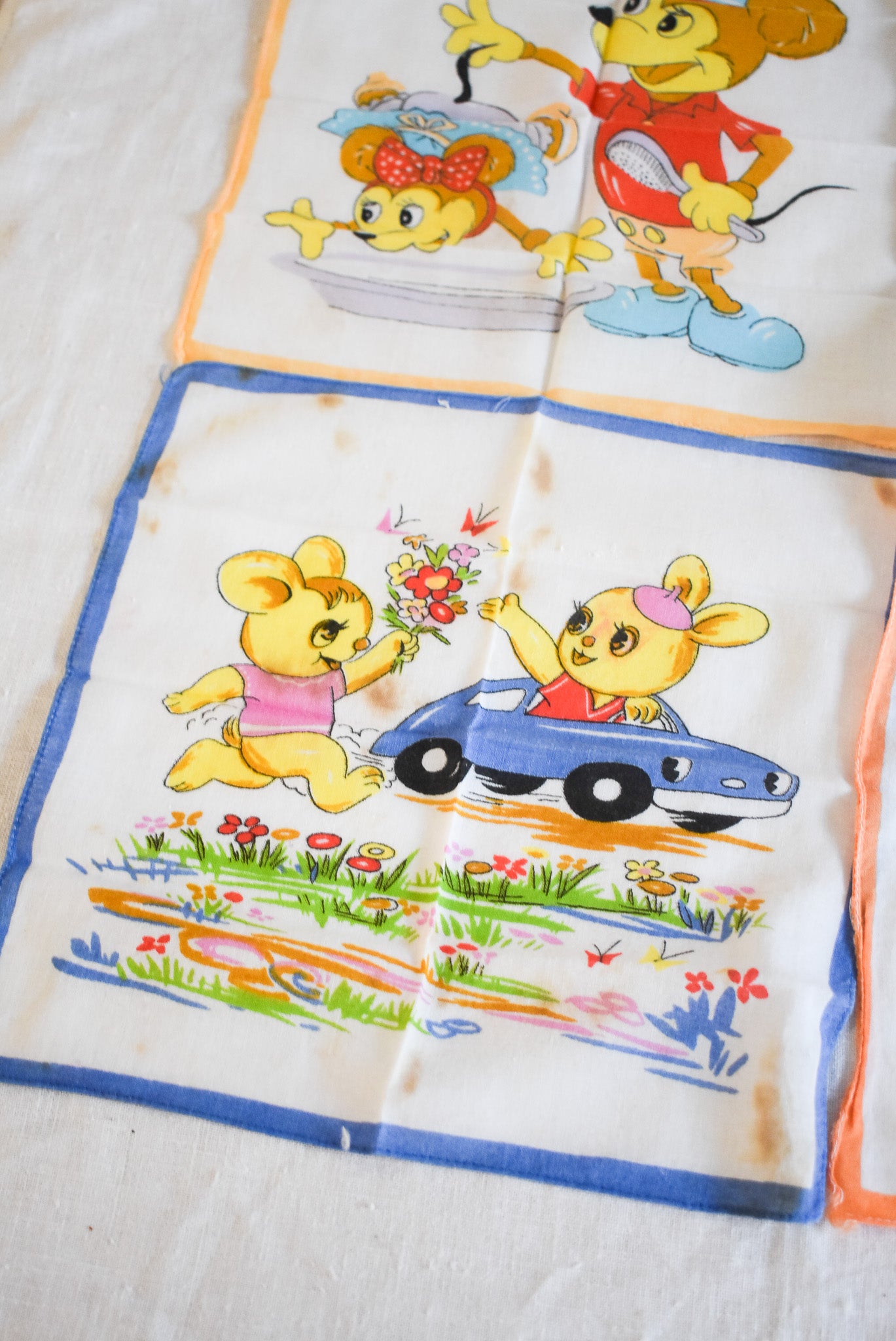 Vintage Kids Hankies (set 3)