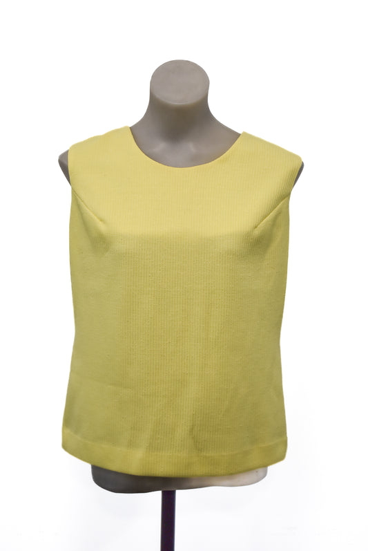 Fashionbilt retro made in NZ sleeveless top, 14 retro