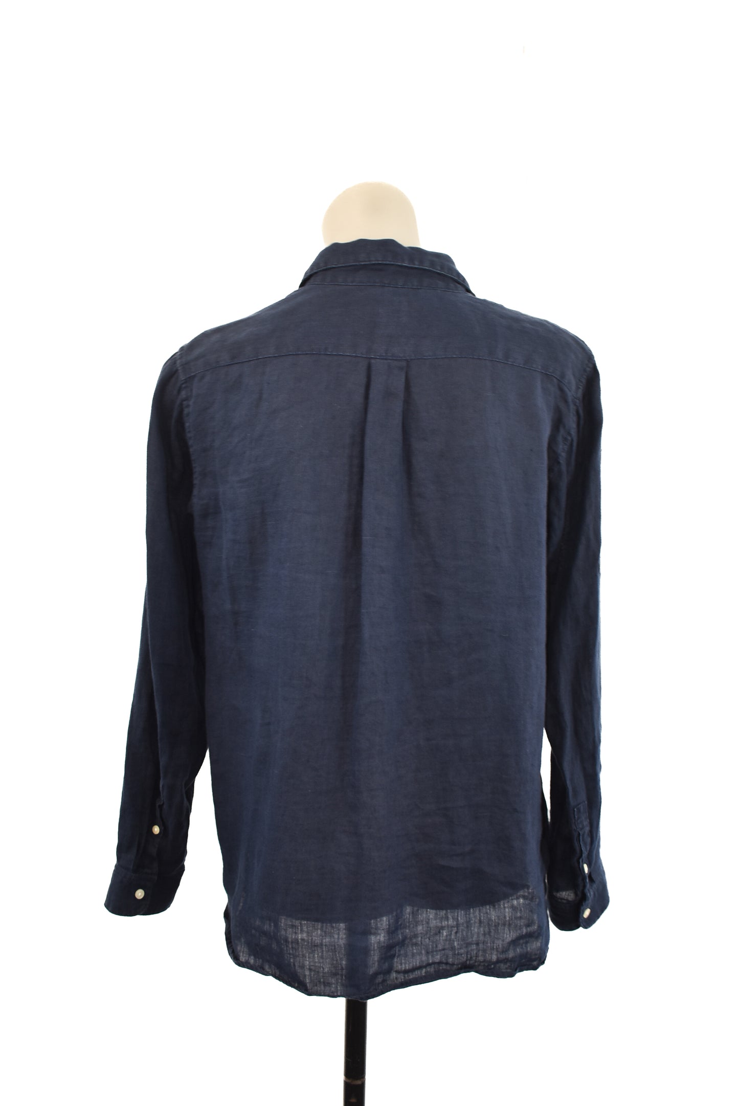 Gap navy blue  100% linen blouse, M