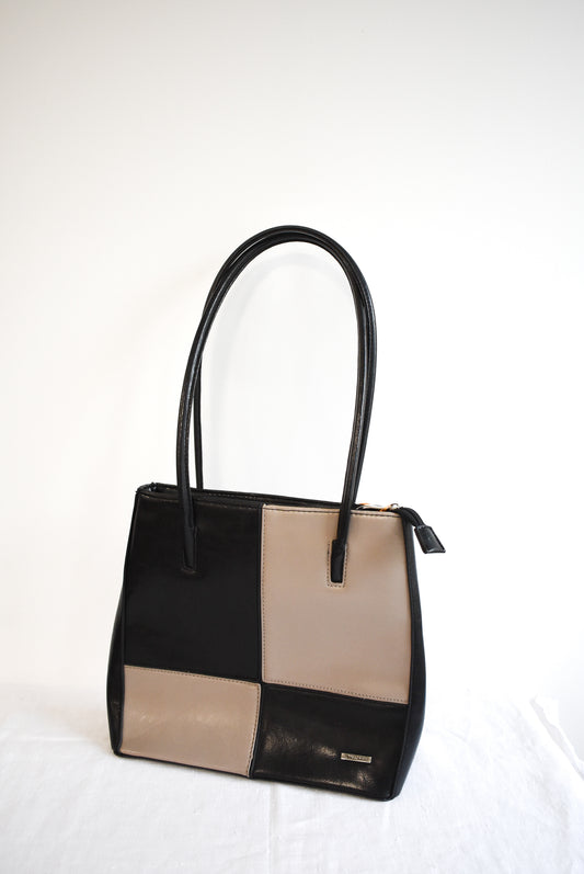 Milano colour block leather bag