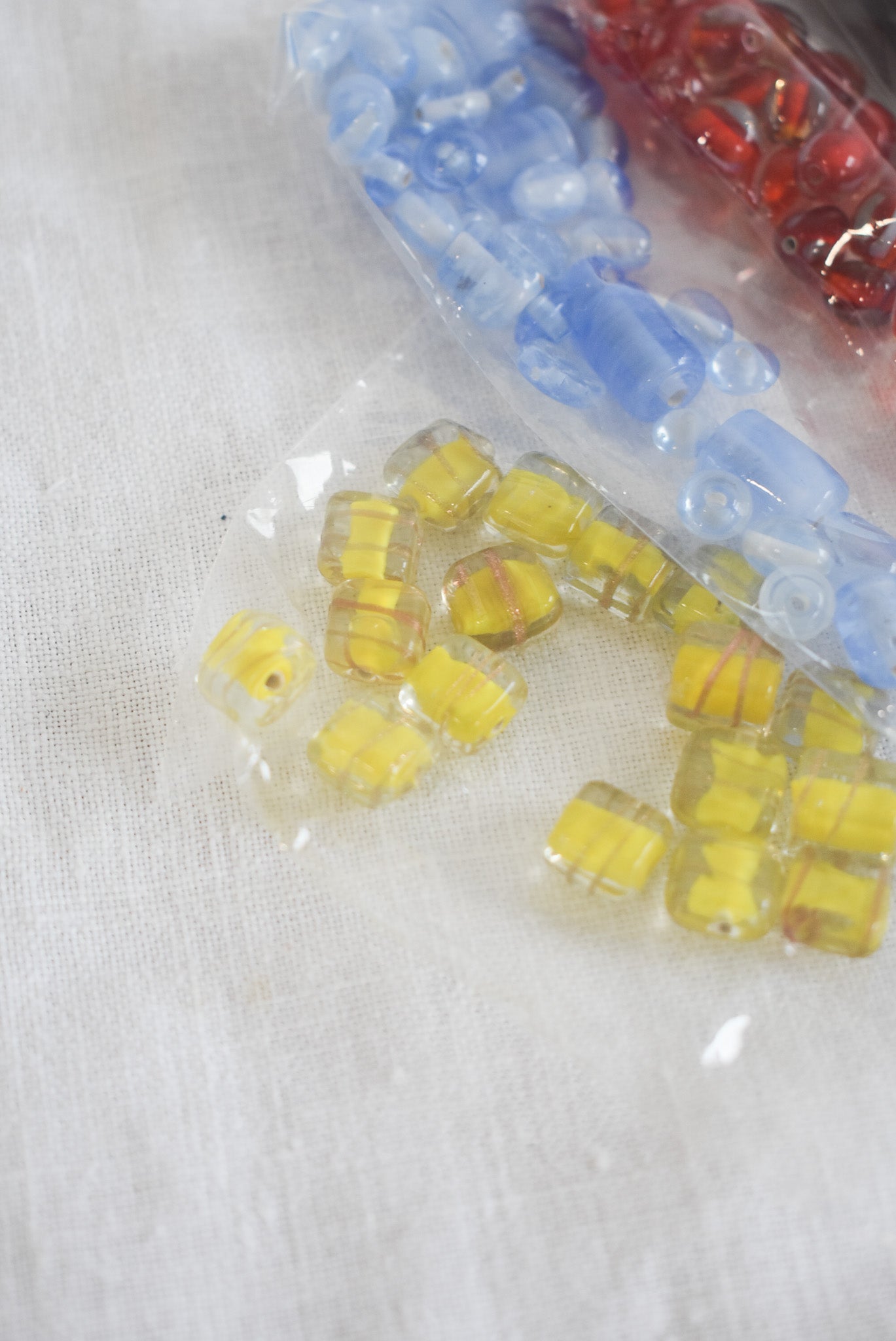 Vibrant glass beads bundle