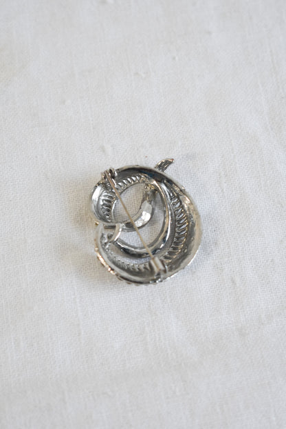 Glitz + glam circular brooch