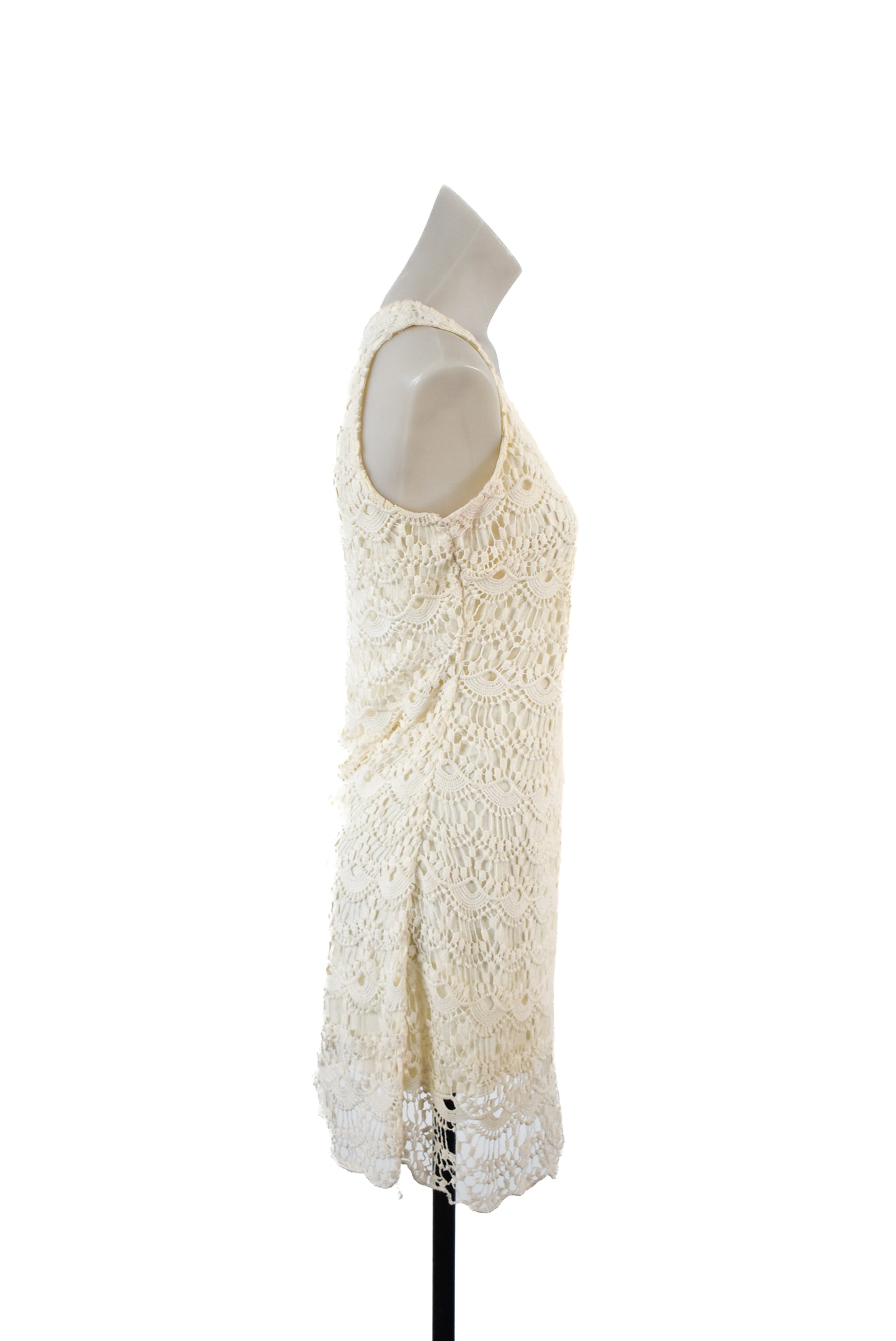 Icono Dressy collection white crochet dress, M