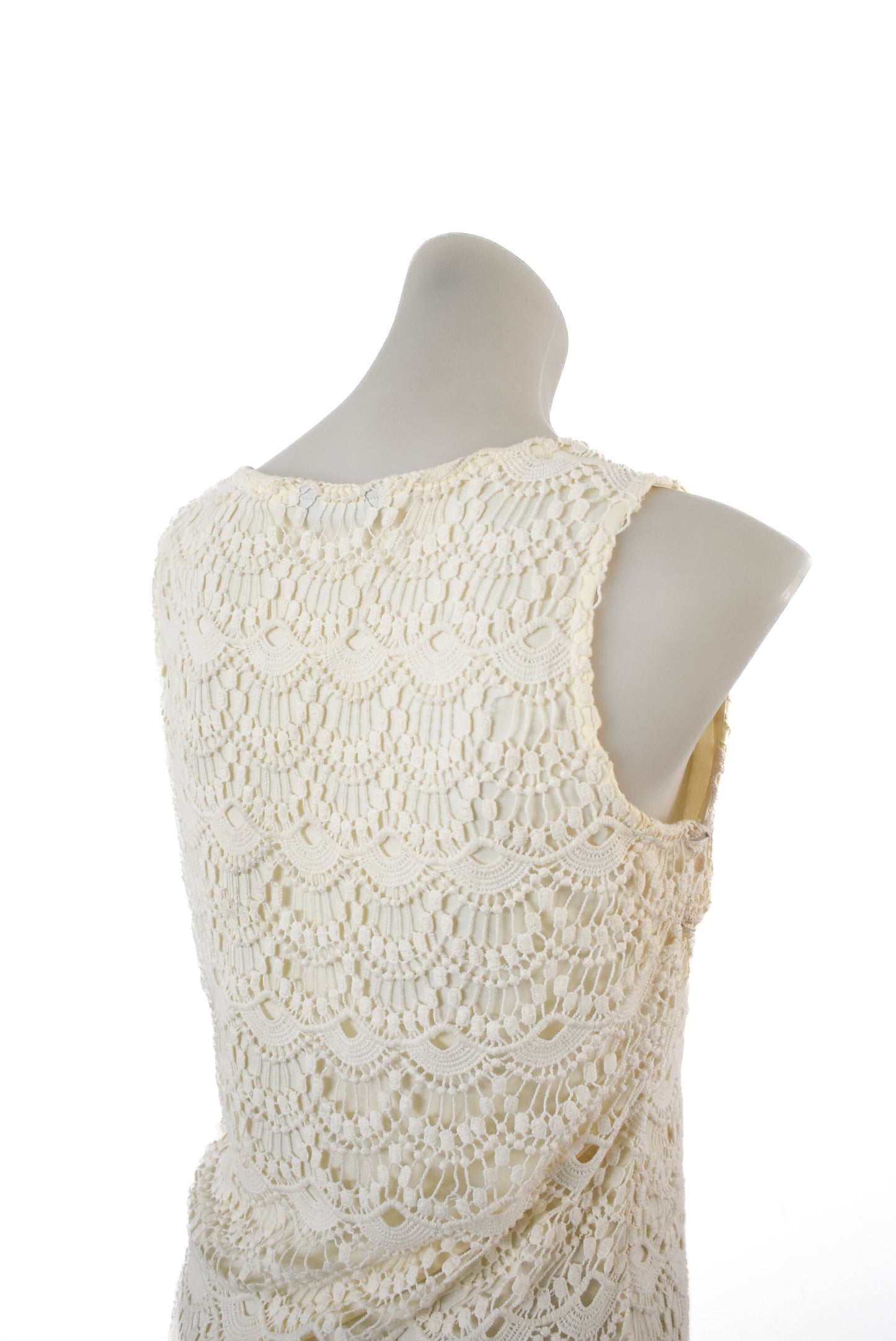 Icono Dressy collection white crochet dress, M