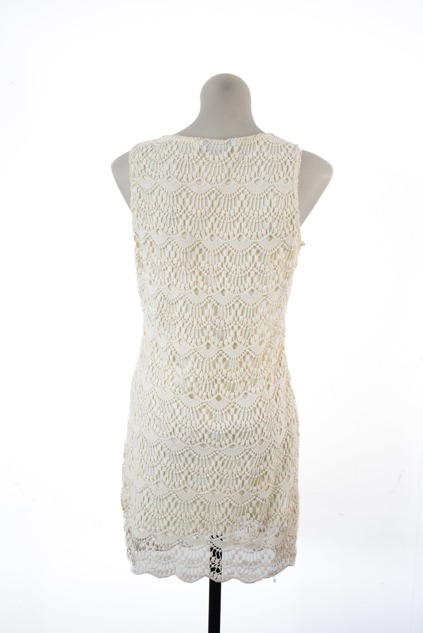 Icono Dressy collection white crochet dress, M