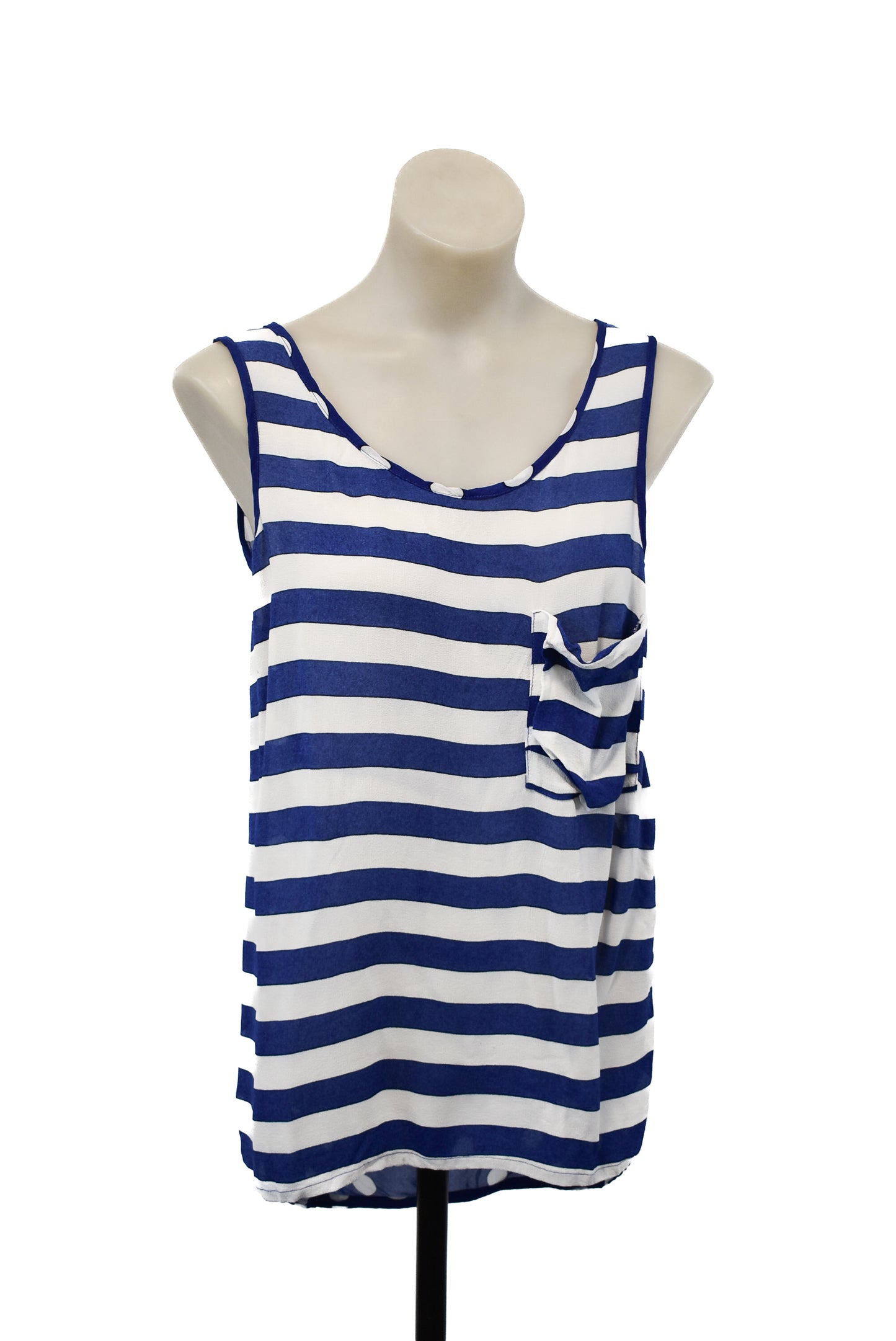 COOPER, Blue striped vest top, 8