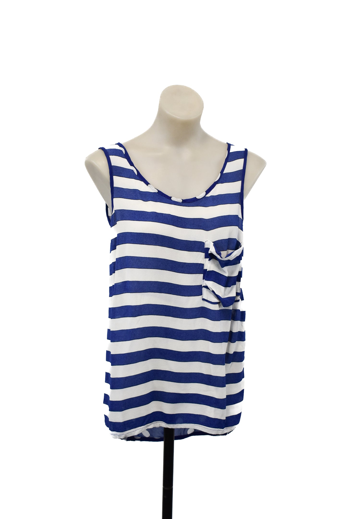 COOPER, Blue striped vest top, 8