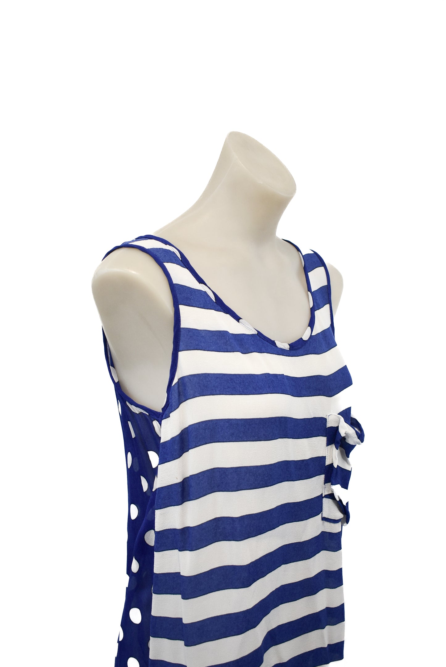 COOPER, Blue striped vest top, 8