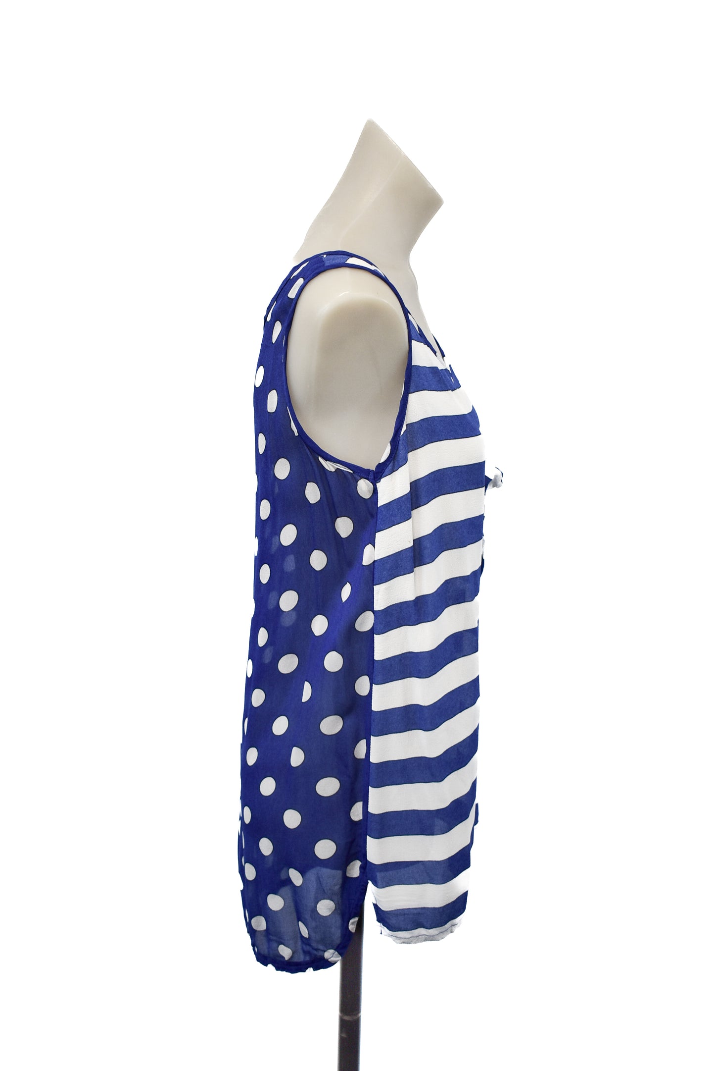 COOPER, Blue striped vest top, 8