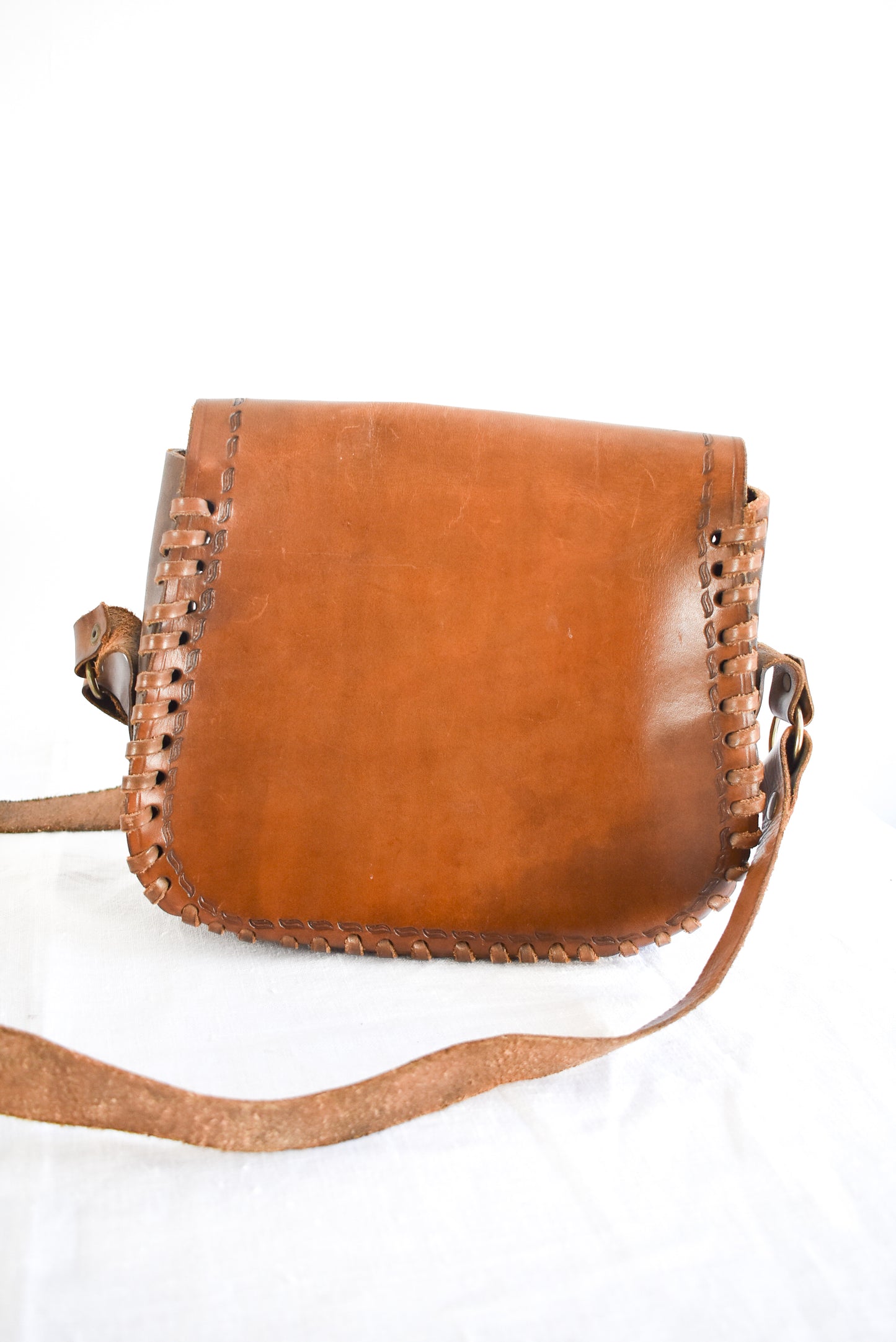 Vintage western inspired leather bag