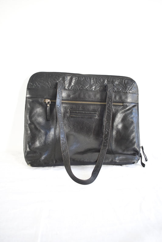 SATCH black leather handbag