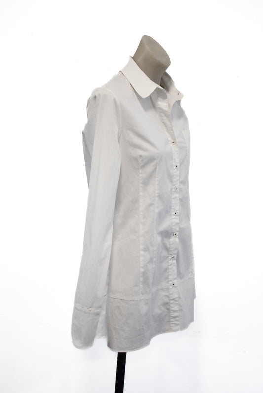 Marilyn Seyb button down long blouse, 12