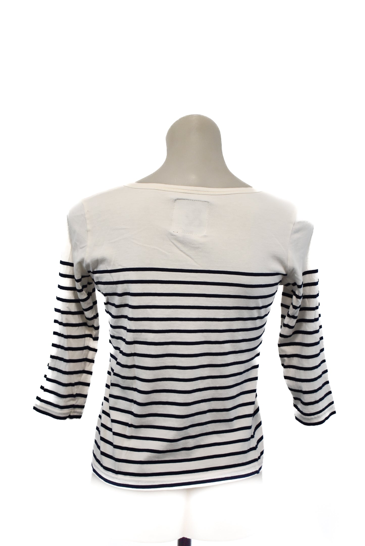 &CO Twentysevennames navy striped top NZ made, 8