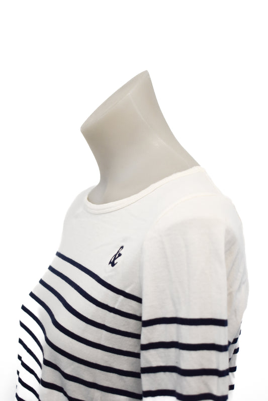 &CO Twentysevennames navy striped top NZ made, 8