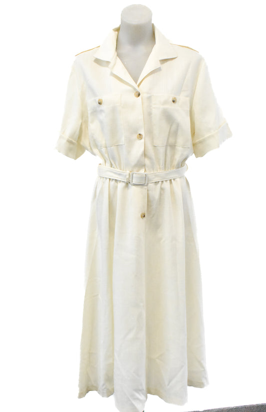 Ka'Sage Made in New Zealand retro linen belt dress, 18