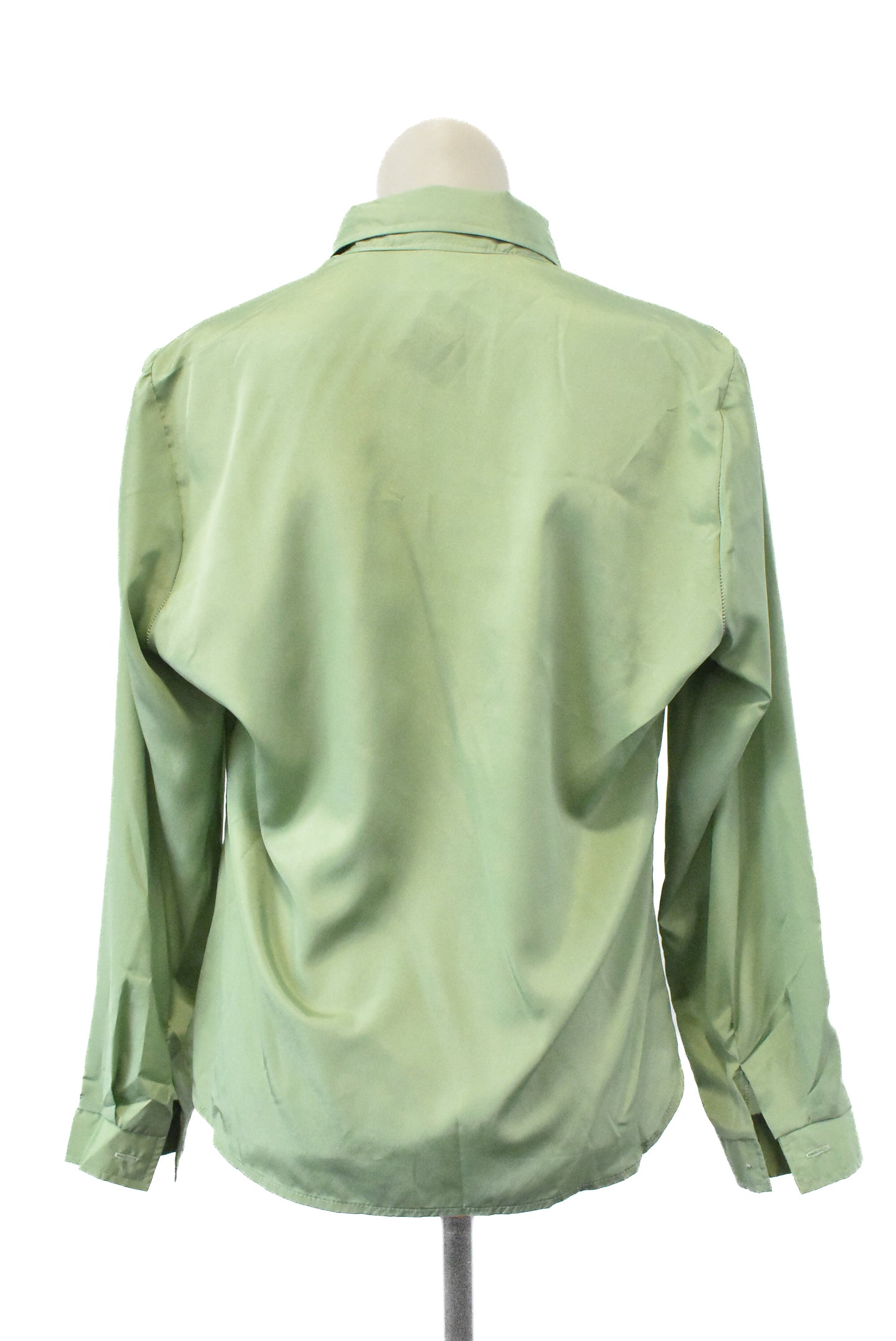 Contraband green button up blouse NZ made