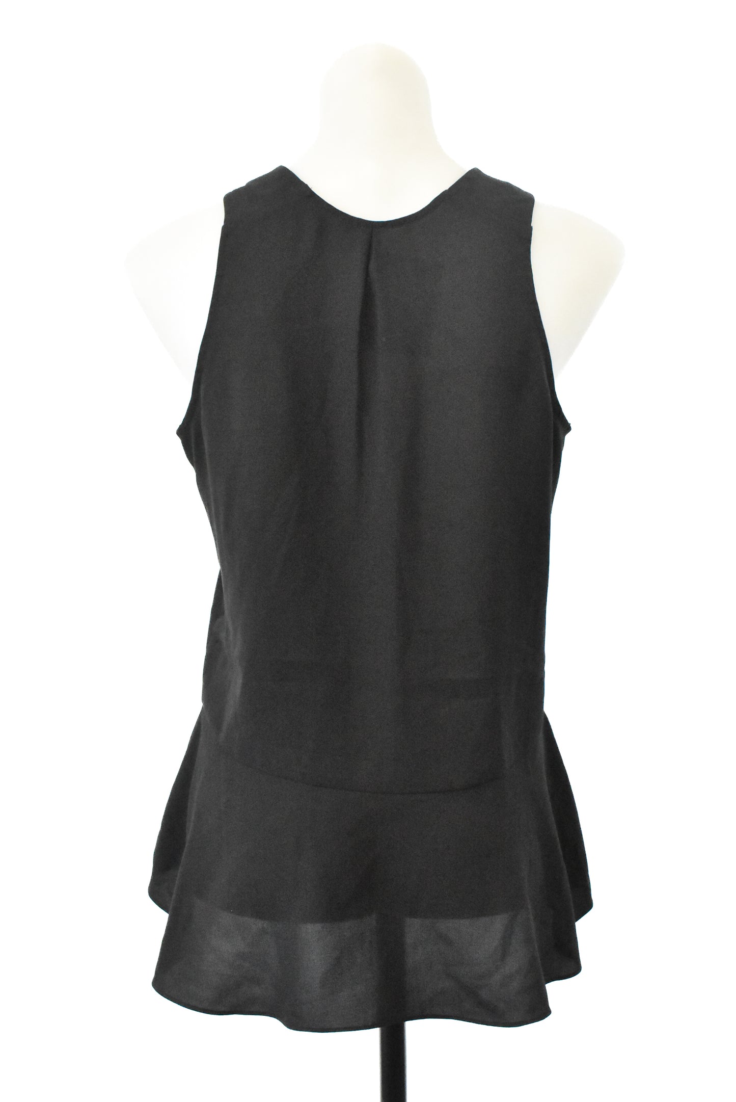 Jane Lamerton black flowy vest top, 10