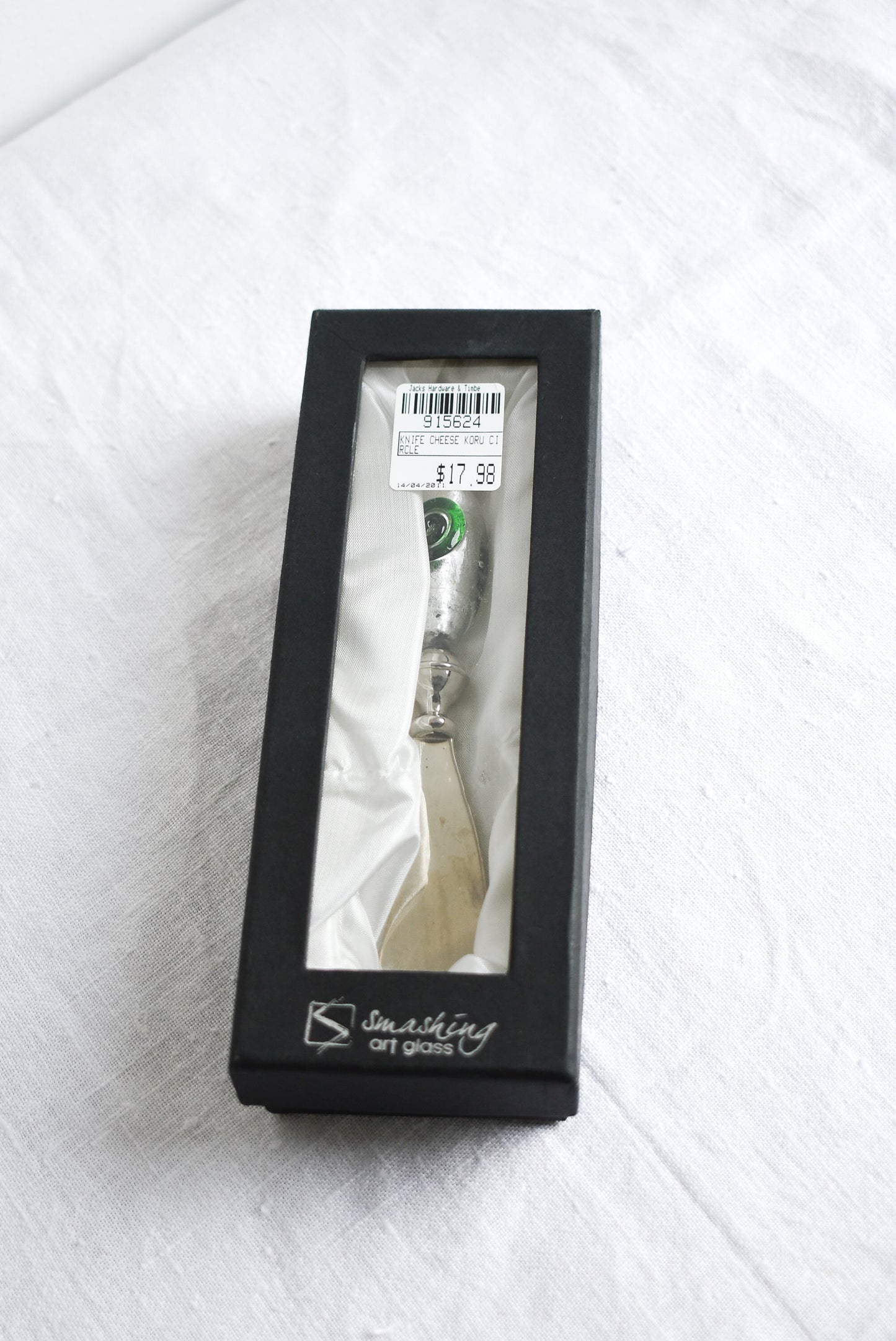 Gorgeous 'Kiwiana' Koru swirl cheese knife